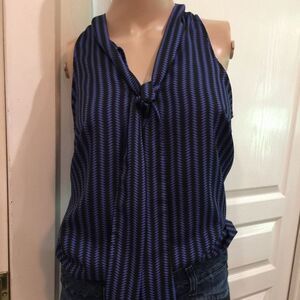 Soprano Blue/Black casual/career top